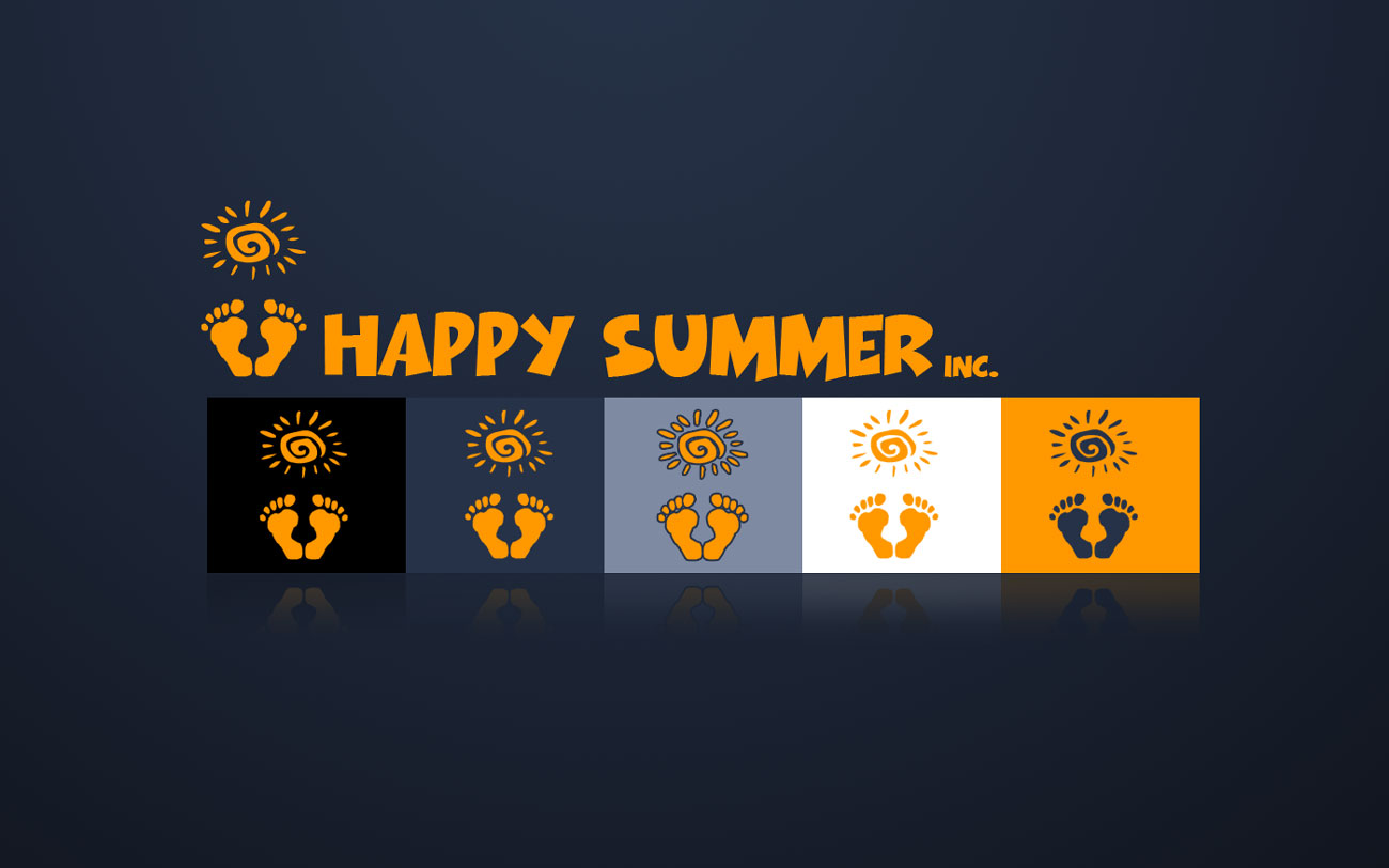 happy summer logo